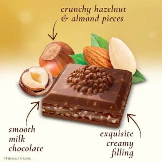 Ferrero Rocher Milk Chocolate Hazelnut & Almond Candy Bar - 3.1oz image {5}