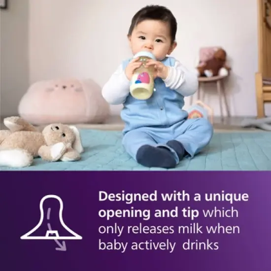 Philips Avent PPSU Natural Baby Bottles with Medium Flow Nipples - Flow 3 - 9oz/2pk image {5}