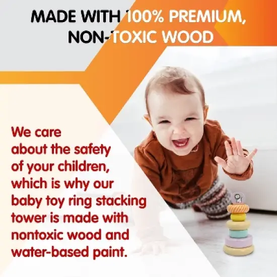 Leo & Friends Alice Wooden Stacking Toy image {3}