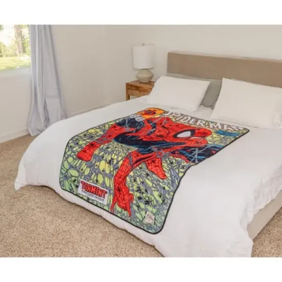 Surreal Entertainment Marvel Comics Spider-Man Comic Book Cover Fleece Throw Blanket | 45 x 60 Inches image {8}