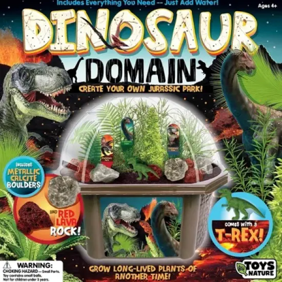 Toys By Nature: Dinosaur Domain - DIY Terrarium Kit, Prehistoric Plants & T-Rex image {8}