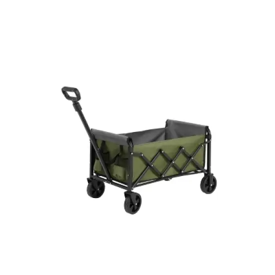 Lightweight Portable Heavy Duty Folding Beach Wagons with Wheels - Outdoor Utility CartsArmy green image {5}