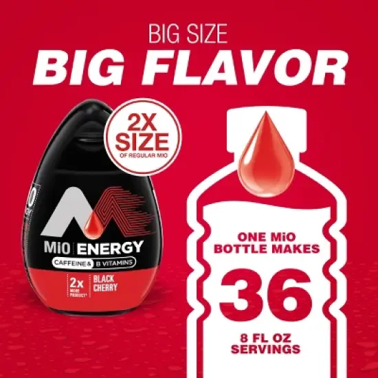 MiO Energy Black Cherry Liquid Water Enhancer - 3.24 fl oz Bottle image {4}