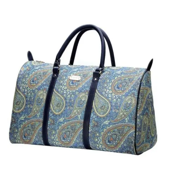 Signare USA Paisley Blue Big Holdall/Duffel Bag image {5}
