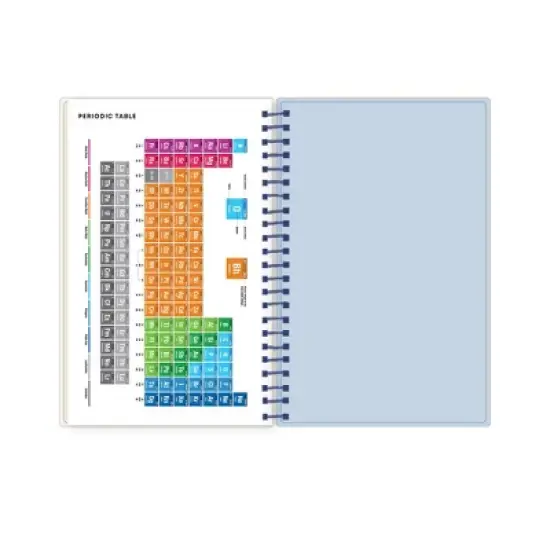 Blue Sky 5"x8" 2025-2026 Weekly/Monthly Spiral Planner Printed Dylan Blue Check Swirl image {10}