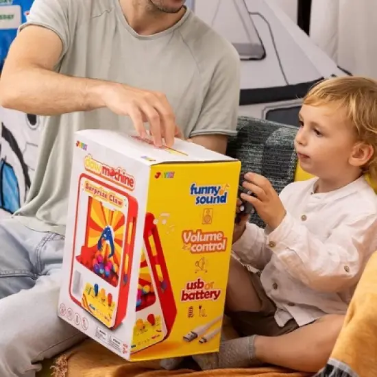 Joyfy Kids Claw Machine Toy with LED Lights, Sounds, Mini Arcade Game for Ages 3 4 5 6 Years, Halloween Christmas Birthday Gift for Boys Girls image {7}