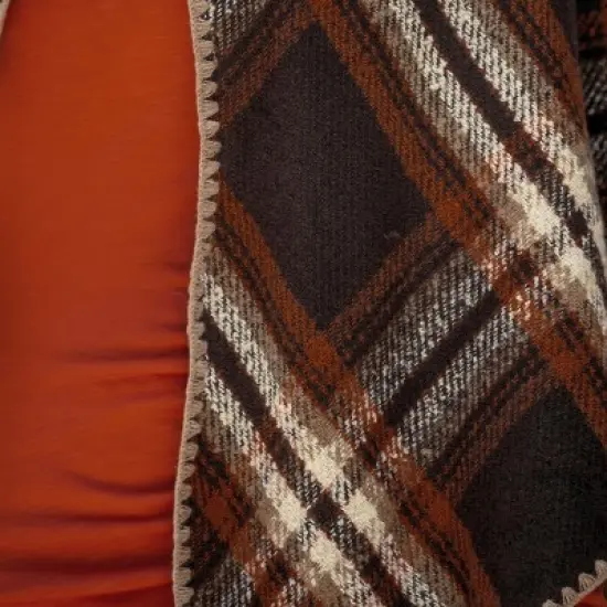 Women's Versatile Plaid Scarf- Cupshe image {1}