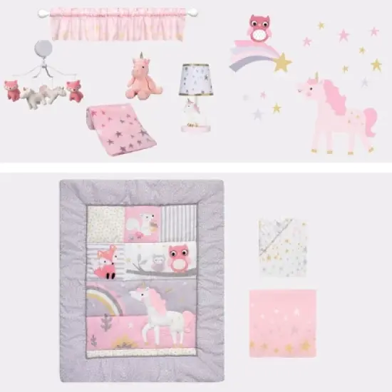 Bedtime Originals Rainbow Unicorn Changing Pad Cover image {3}