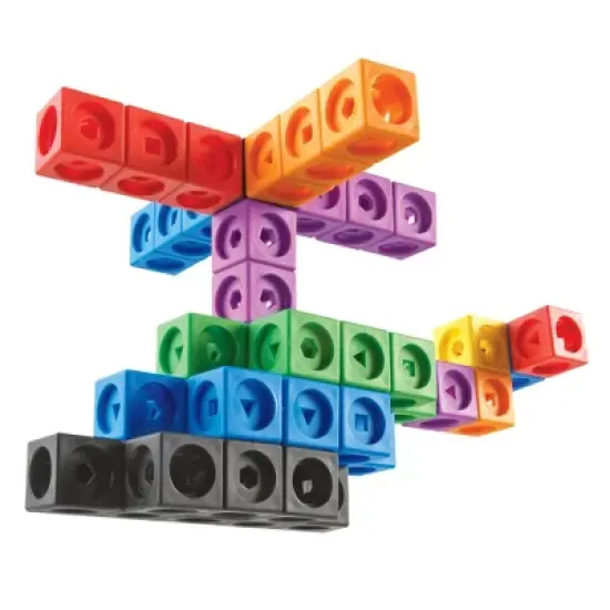Learning Resources Mathlink Cubes, Educational Counting Toy, Set of 1000 Cubes, Grades K+, Ages 4+ image {3}