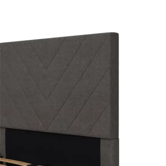 Yanis Upholstered Bed with USB - Room & Joy image {9}