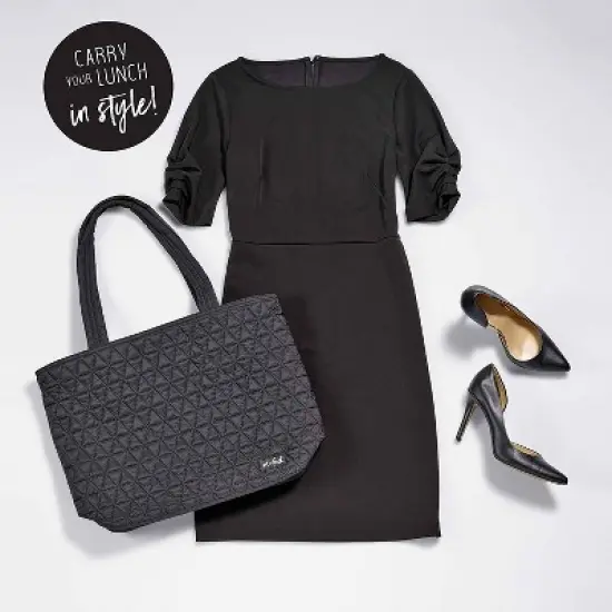 Fit & Fresh Metro Quilted Tote with Lunch Compartment image {2}