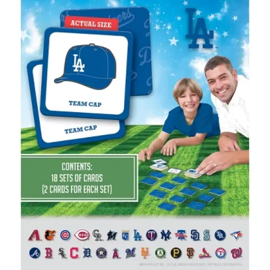 MasterPieces Officially Licensed MLB Los Angeles Dodgers Matching Game for Kids and Families image {3}