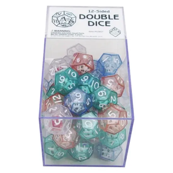 Koplow Games 12-Sided Double Dice, Box of 40 image {1}