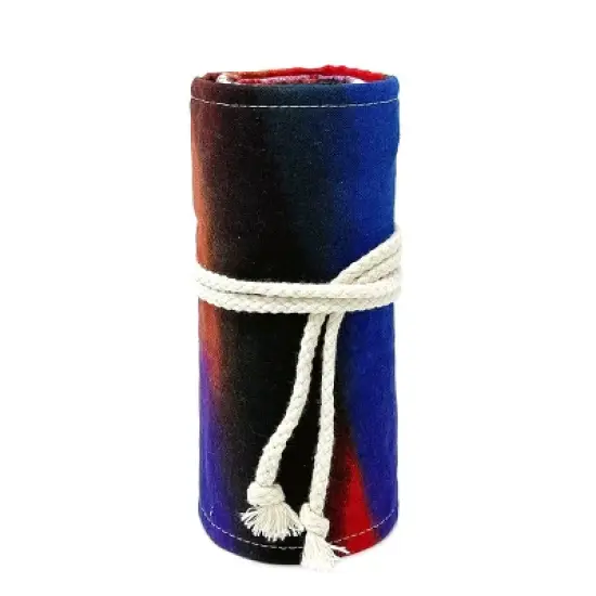 Wrapables Pencil Roll Organizer, Colored Pencil Wrap Pouch (72 slots), Dusk image {4}