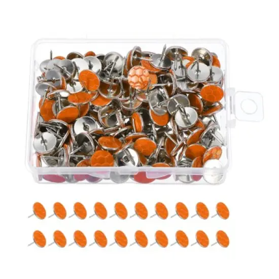 Unique Bargains Hiking Hunting Camping Trail Marking Glow Reflective Tacks 200 Pcs image {6}