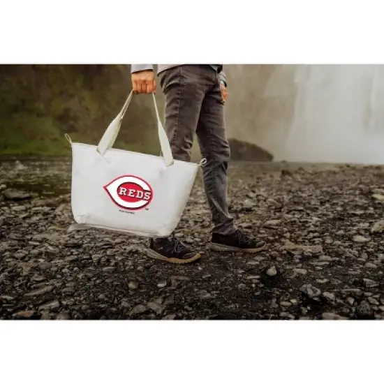 MLB Cincinnati Reds Tarana Cooler Tote Bag - Halo Gray image {3}