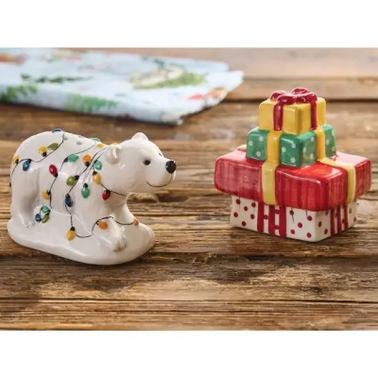 Split P Polar Bears Salt And Pepper Set image {1}