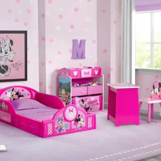 Delta Children Minnie Mouse Room Box Bedroom Set - 4pc image {1}