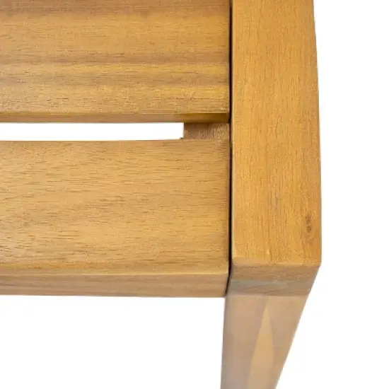 Christopher Knight Home Hermosa 3-Pieces Acacia Wood Dining Set, Teak image {7}