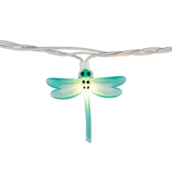 Northlight Dragonfly Patio Lights - 7.25' White Wire - 10ct image {7}