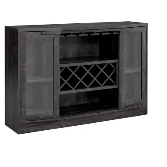 Home Source Jill Zarin Bar Cabinet with Curved Glass Doors image {7}