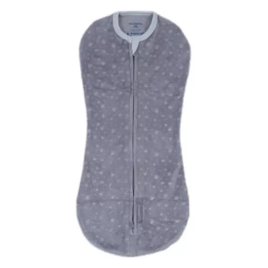 SwaddleMe by Ingenuity Pod Swaddle Wrap in Velboa - Clouds & Stars - Newborn - 0-2 Months - 2pk image {3}