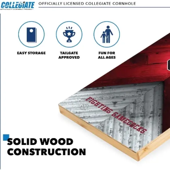 NCAA South Carolina Gamecocks 2'x4' Wood Cornhole Set image {2}