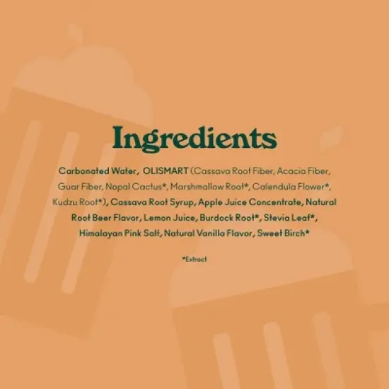 OLIPOP Root Beer Soda - 12 fl oz can image {5}