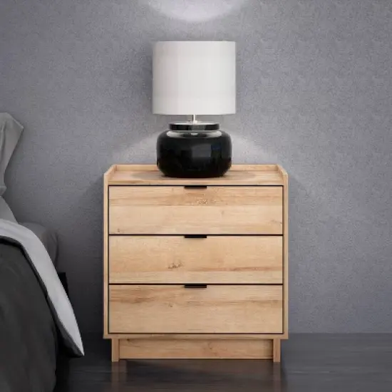 Prepac Simply Modern 3 Drawer Nightstand image {2}