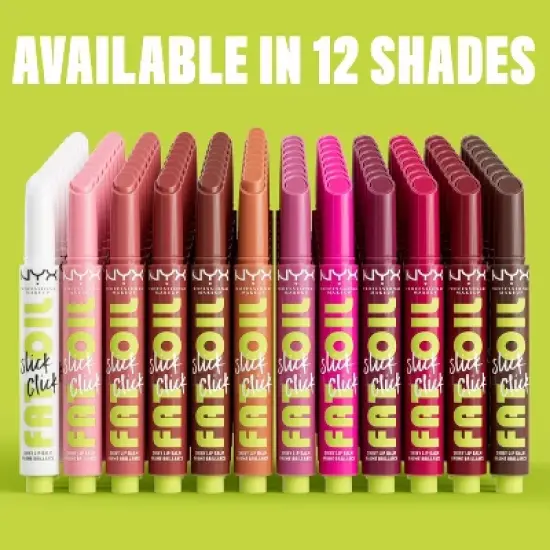 NYX Professional Makeup Fat Oil Slick Click Tinted Lip Balm - 0.07oz image {9}