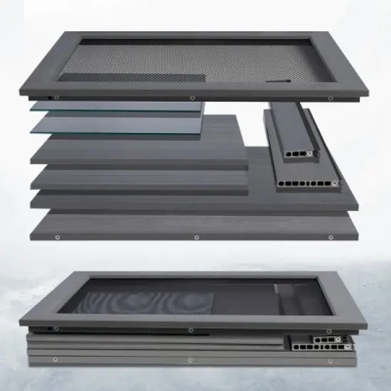 REPTI ZOO Plastic Reptile Terrarium, 47x17x18 Reptile Terrariums image {2}