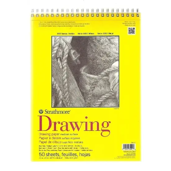 Strathmore 300 Series Drawing Paper Pads 11" x 14" Pack Of 2 (2PK-340-11-1) 29467-PK2 image {1}
