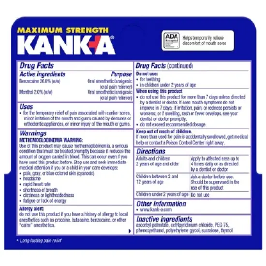 Kanka Triple Action Mouth Gel - 0.42oz image {7}