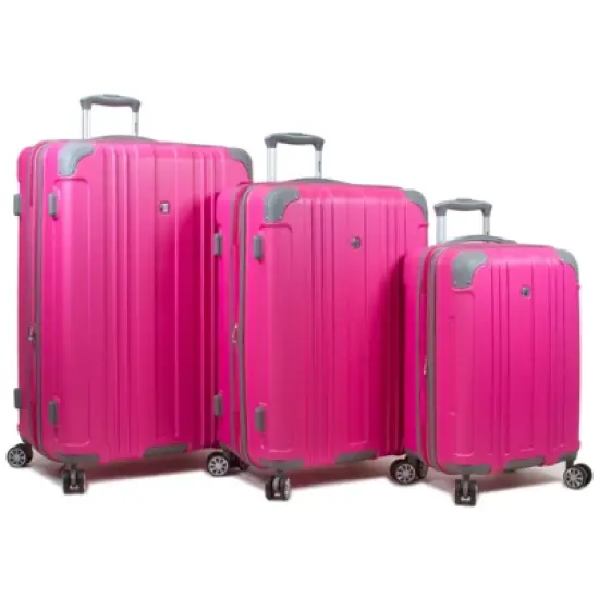 Dejuno Kingsley 3-Piece Hardside Spinner Luggage Set With TSA Lock image {7}