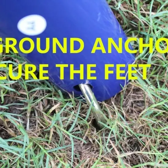 137.80&ldquo;Metal Swing Set w/ Slide image {3}