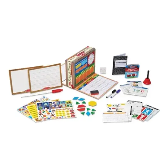 Melissa & Doug School Time! Classroom Play Set Game - Be Teacher or Student image {5}