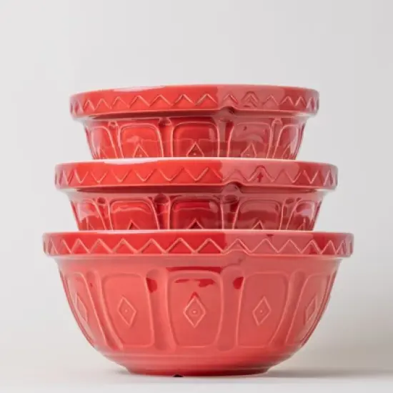Mason Cash Color Mix Red Size 18 Mixing Bowl, 2.85 Quart image {1}