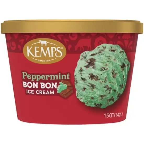 Kemps Peppermint Bon Bon Premium Ice Cream - 48oz image {8}