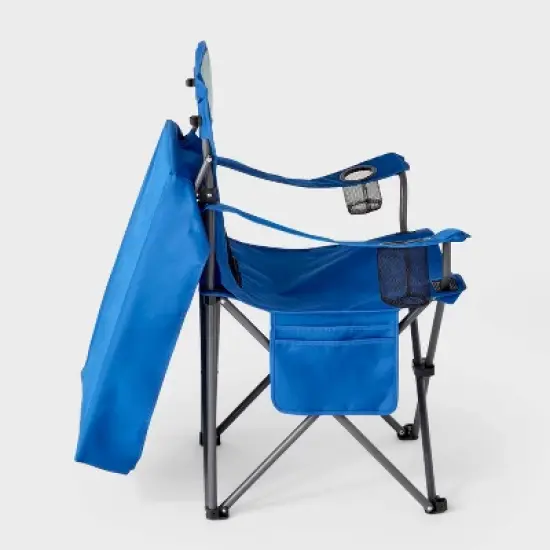 Mesh Canopy Camp Chair Blue - Embark&trade;: Portable Outdoor Seat with UV Protection image {4}
