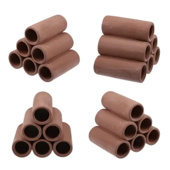 Unique Bargains Ceramic Aquarium Hideaway Rock Cave Fish Tank Decoration Red Brown 3.43"x3.13"x2.83" image {6}