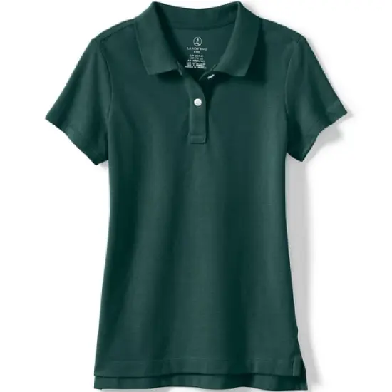 Lands' End School Uniform Girls Short Sleeve Feminine Fit Mesh Polo Shirt image {5}