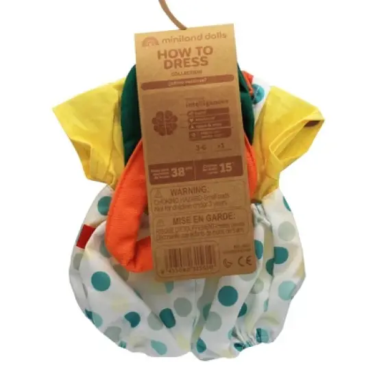 Miniland Educational Doll Clothes, Summer Outfit with Hat, 15" Dolls image {2}