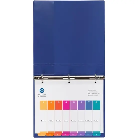 Avery Dividers for 3 Ring Binders, 8 Tabs per Set, Customizable Table of Contents, Multicolor Tabs (3 Sets of 11071) image {7}