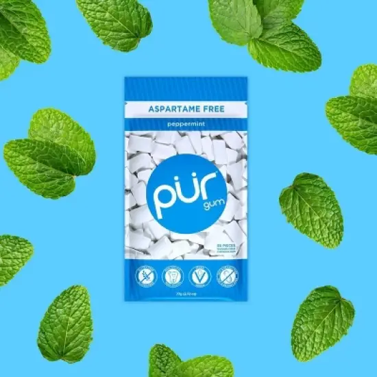 Pur Gum Peppermint Bag - 2.72oz image {4}