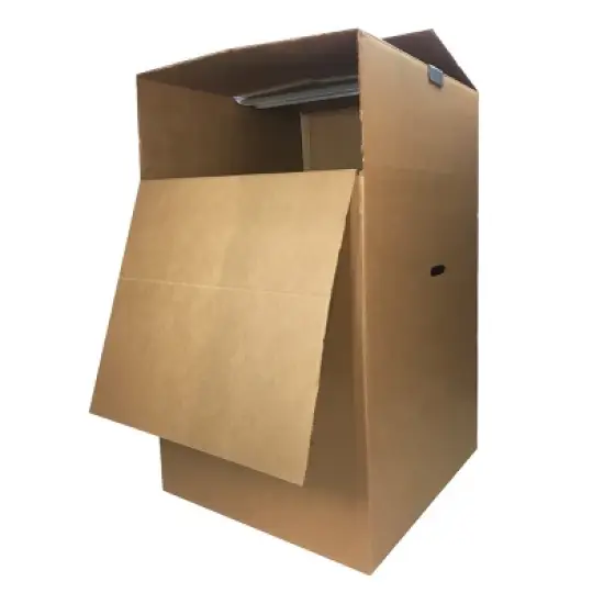 UBMOVE 1-Pack Shorty Wardrobe Moving Box 20" x 20" x 34" image {4}