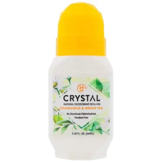 Crystal Mineral Deodorant Roll-On Chamomile & Green Tea 2.25 Oz image {8}