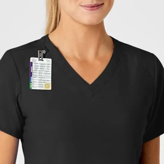 Wink W123 Women's Stylized V-Neck Scrub Top image {4}
