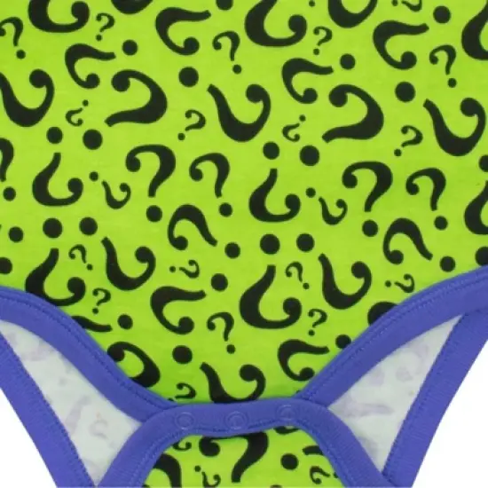 DC Comics Justice League Batman Joker Riddler Newborn Baby Boys 5 Pack Short Sleeve Bodysuits  image {6}