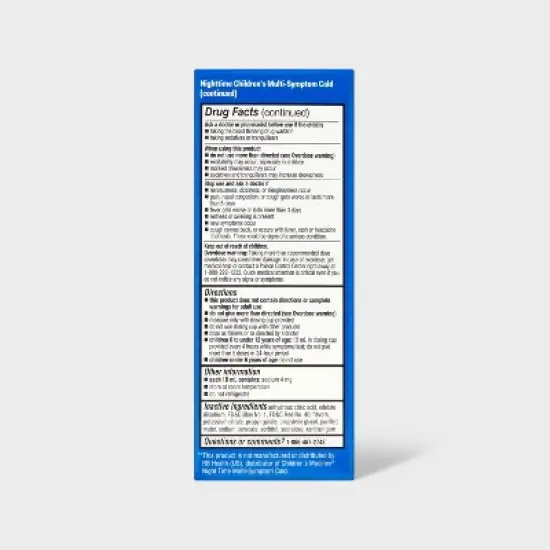 Children's Day/Night Multi-symptom Cold Relief Liquid - Berry - 2pk/4 fl oz - up&up&trade; image {3}