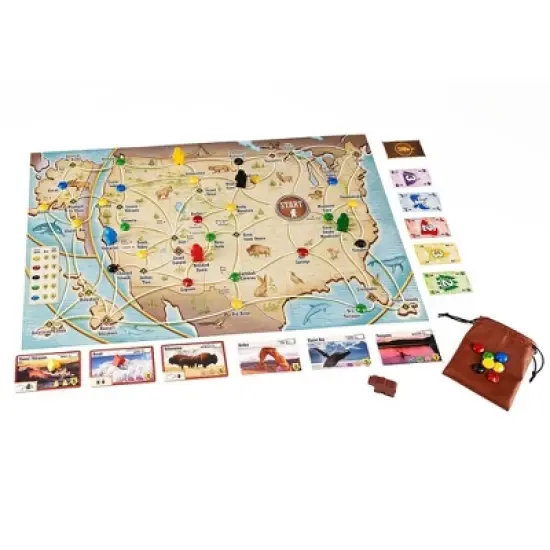 Trekking The National Parks Family Board Game: Geography Educational Playtime 30-45 Min, 1-5 Players image {3}